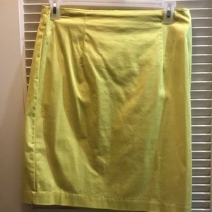 Bright yellow skirt 14